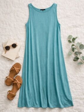chinese dress ladies EILEEN FISHER Sun Dress w/ Tags